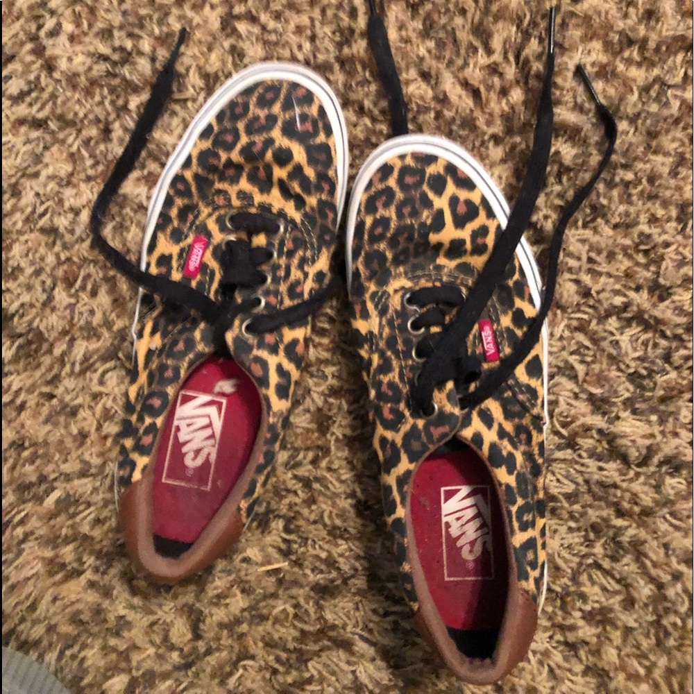 Cheetah print vans